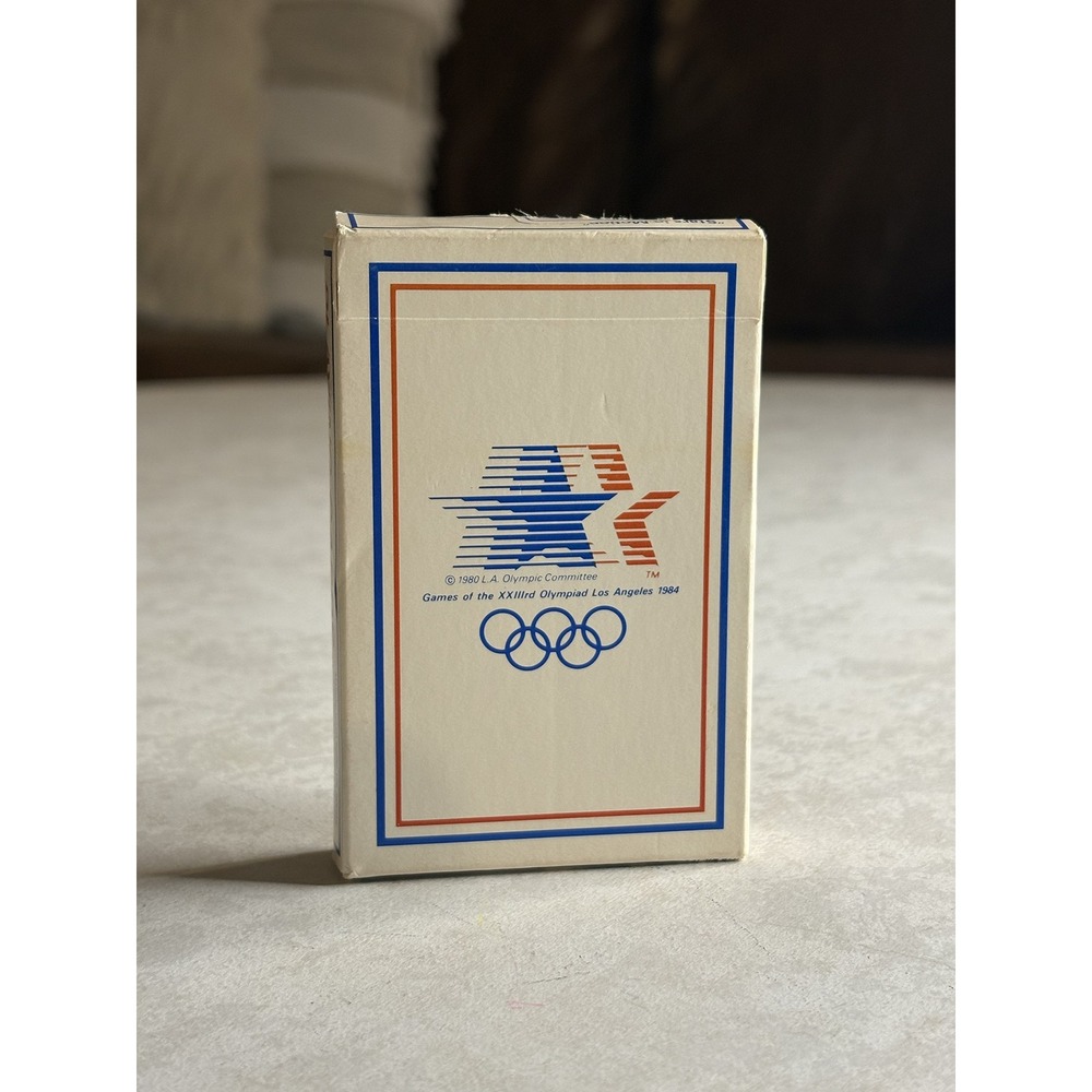 Vintage 1984 Los Angeles Olympic Playing Cards Stars In Motion USPCC Bridge Size